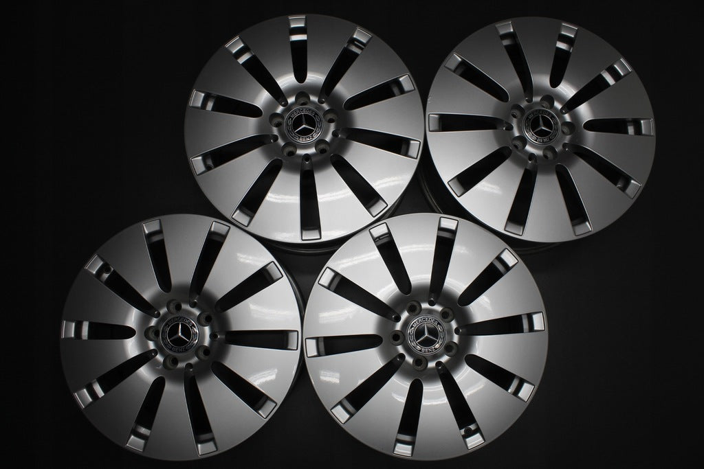 4x Alufelge 17 Zoll 8.0" 5x112 54ET Glanz Silber A2054013800 Mercedes-Benz W205 FEL2605949180ra