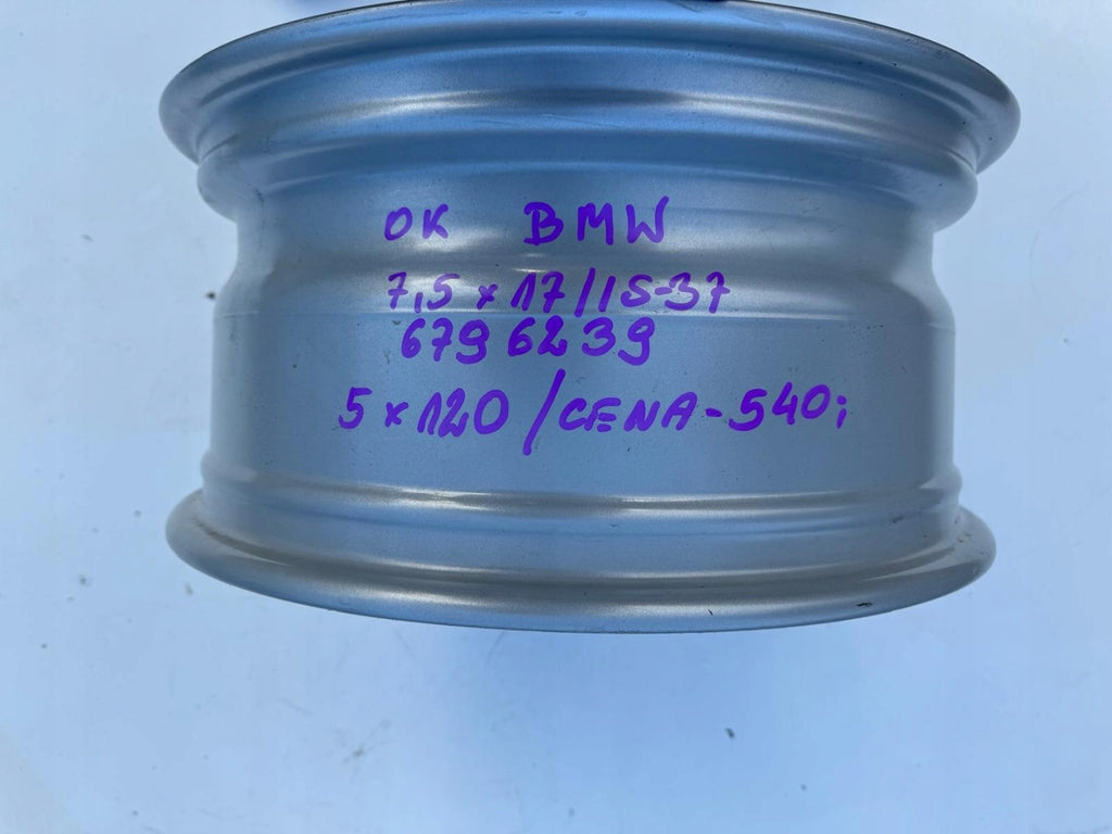 1x Alufelge 17 Zoll 7.5" 5x120 37ET 6796239 BMW Rim Wheel FEL9448446172qp