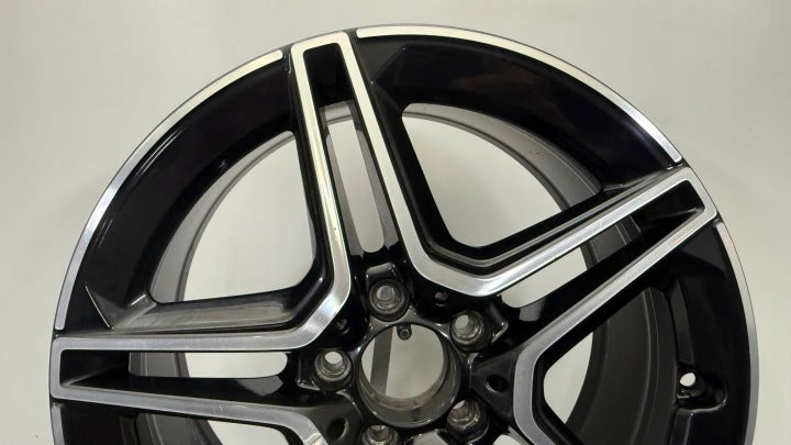 1x Alufelge 18 Zoll 8.0" 5x112 43ET Glanz Schwarz A2134016300 Mercedes-Benz Amg FEL6765134053wa