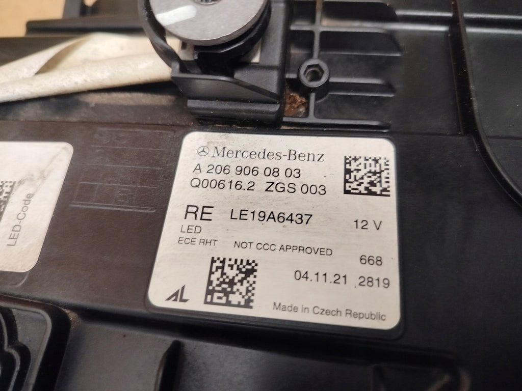 Frontscheinwerfer Mercedes-Benz W206 A2069067103 Full LED Rechts oder Links SCH8628674694ul