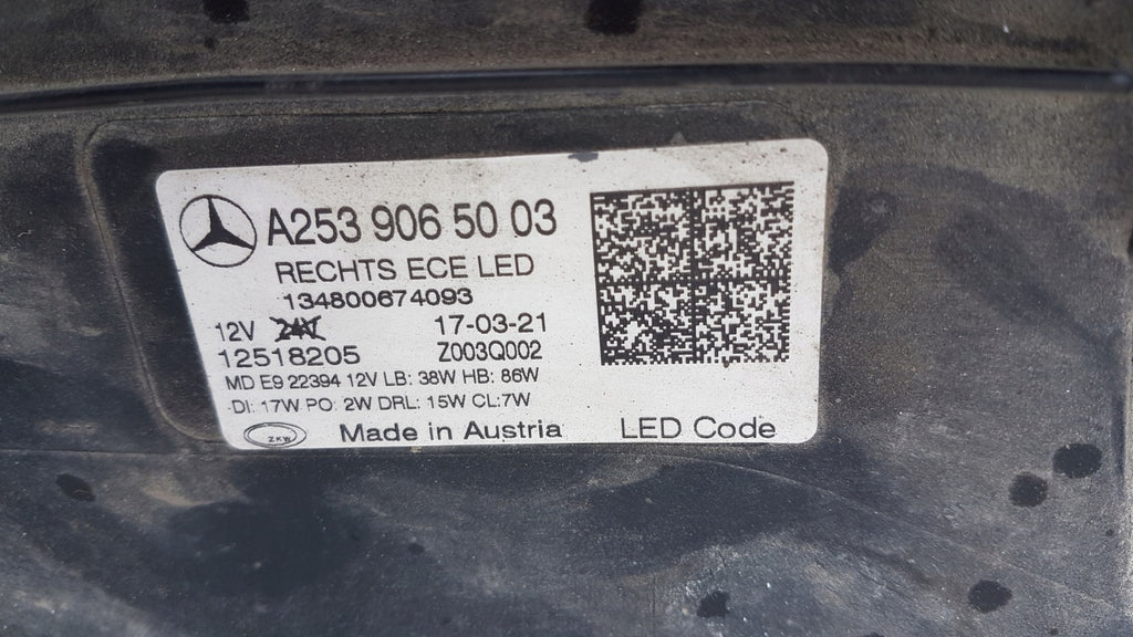 Frontscheinwerfer Mercedes-Benz Glc A2539065003 Full LED Rechts Headlight SCH3402786073mc