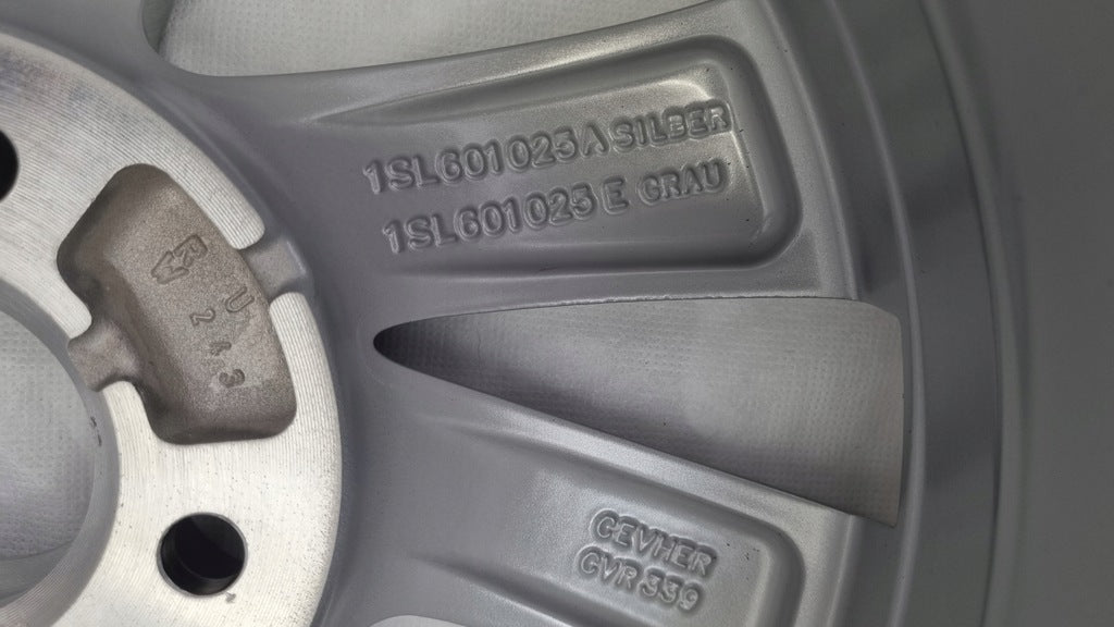 1x Alufelge 15 Zoll 5.5" 4x100 41ET Glanz Schwarz 1SL601025Q Seat Mii Rim Wheel FEL5861403941io