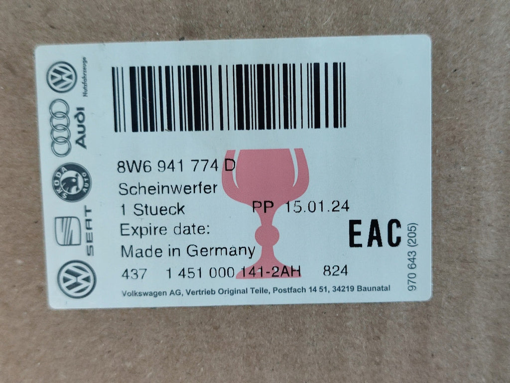 Frontscheinwerfer Audi A5 8W6941034D LED Rechts Scheinwerfer Headlight