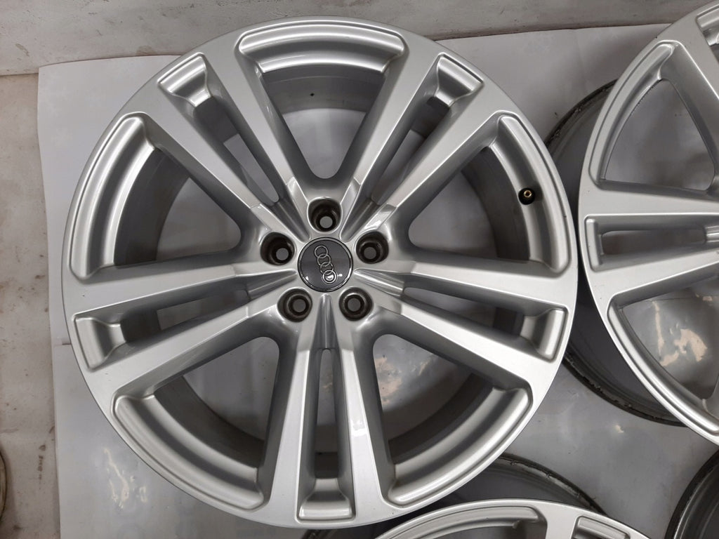 4x Alufelge 20 Zoll 8.0" 5x112 28ET Glanz Silber Audi Q7 Rim Wheel FEL9915999156aj