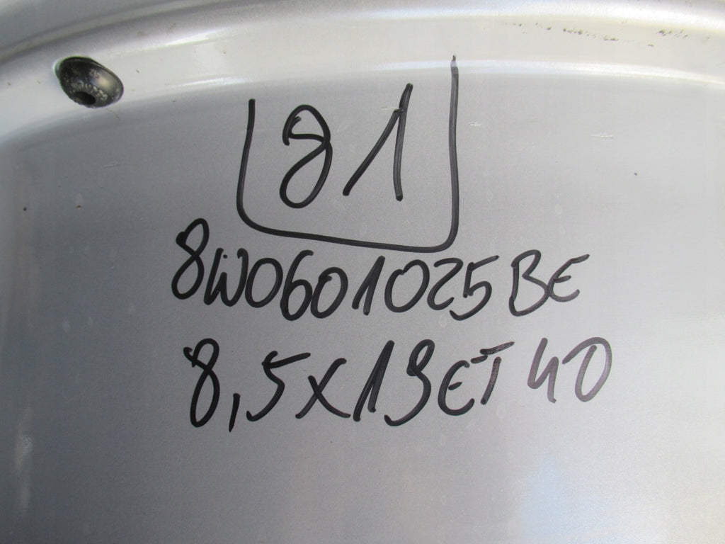 1x Alufelge 19 Zoll 8.5" 5x112 40ET Glanz Silber 8W0601025BE Audi A4 Rim Wheel FEL8040132168kh
