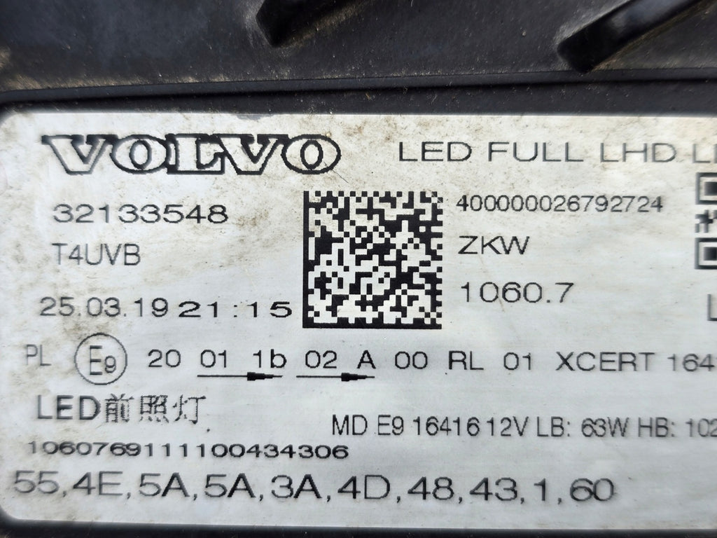 Frontscheinwerfer Volvo Xc60 32133548 LED Links Scheinwerfer Headlight SCH1915238347ox