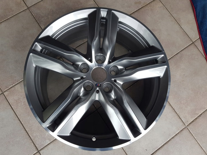 1x Alufelge 18 Zoll 7.5" 5x112 51ET Graphit 7850456- BMW F39 X1 F48 Rim Wheel FEL6513397318mo