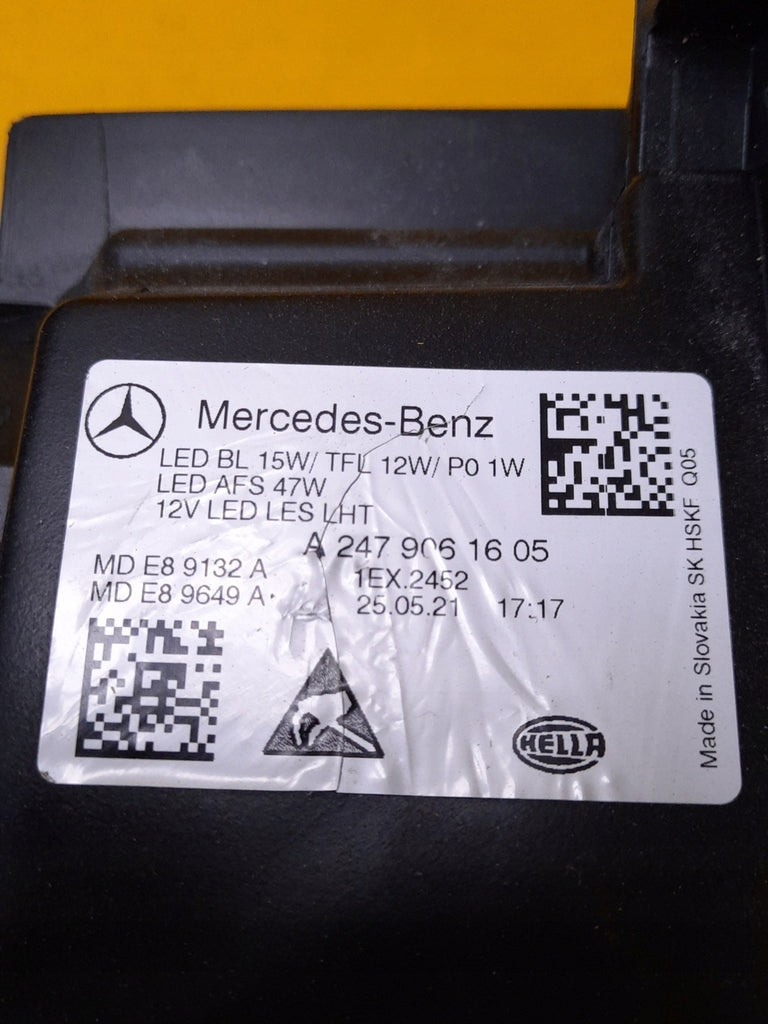 Frontscheinwerfer Mercedes-Benz W247 A2479061605 FULL LED Rechts oder Links