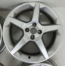 Laden Sie das Bild in den Galerie-Viewer, 4x Alufelge 17 Zoll 6.5" 4x100 41ET Glanz Silber 13189913 Opel Tigra Rim Wheel FEL9253973548eu