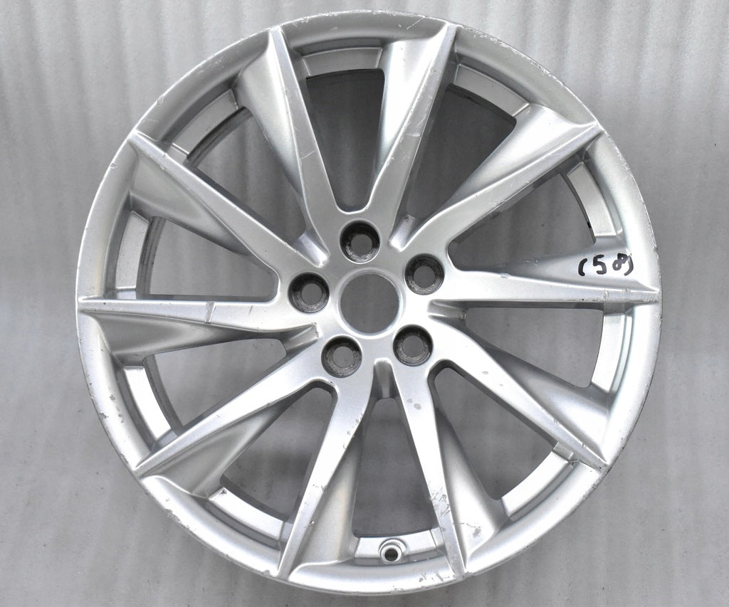 1x Alufelge 18 Zoll 9.5" 5x108 27ET Glanz Silber EX53-1007-BA Jaguar F-Type FEL4349931204pu
