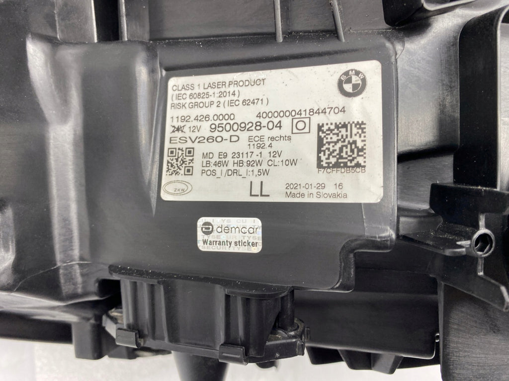 Frontscheinwerfer BMW 4 G22 G82 G23 9500928-04 Rechts Scheinwerfer Headlight SCH7466131727sh