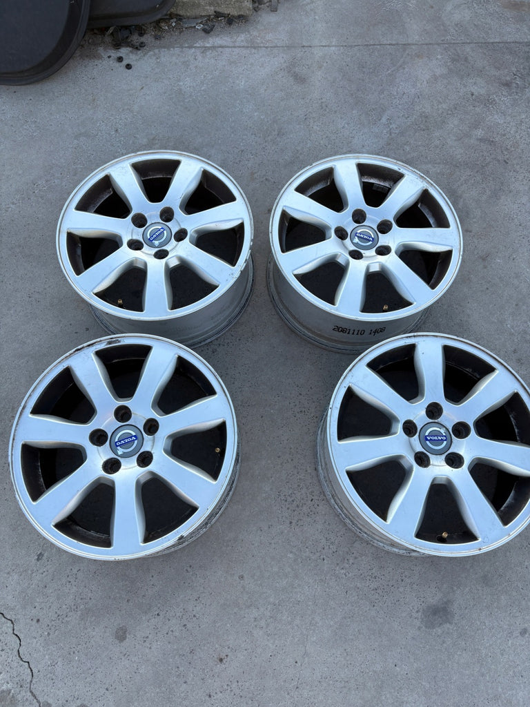 4x Alufelge 16 Zoll 7.0" 5x108 50ET Glanz Silber Volvo V70 Iii Rim Wheel FEL3996061169ba