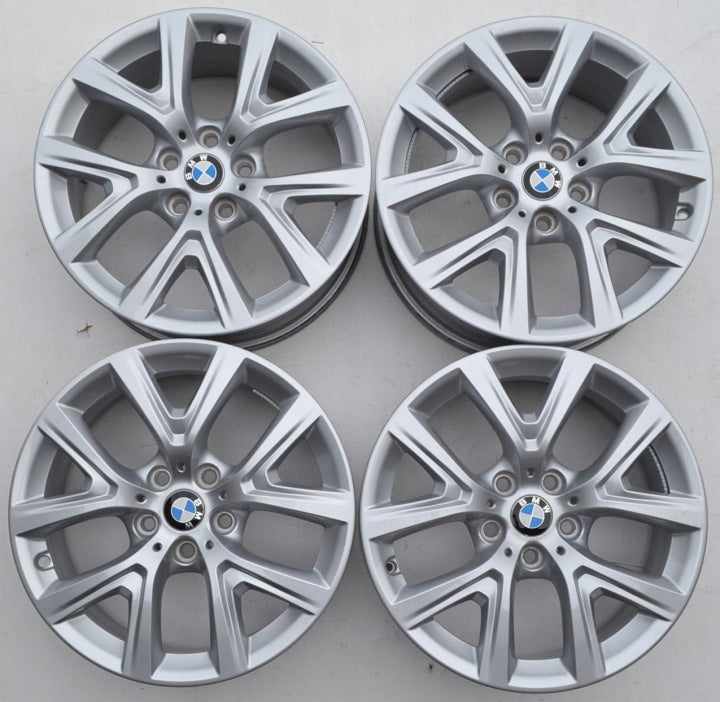 4x Alufelge 17 Zoll 6.5" 5x112 39ET Glanz Silber 6856076 BMW F39 F48 Rim Wheel FEL9385212962lo
