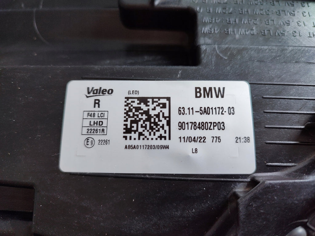 Frontscheinwerfer BMW X1 F48 5A01172-03 Full LED Rechts Scheinwerfer Headlight SCH4628983194id