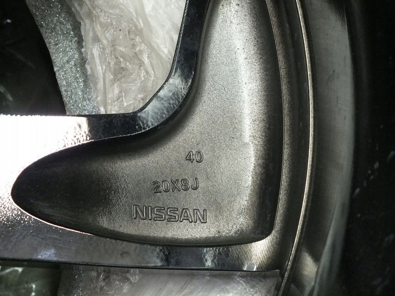 1x Alufelge 20 Zoll 8.0" 5x114.3 40ET Glanz Schwarz 6UA6A Nissan Qashqai FEL6377630057tw