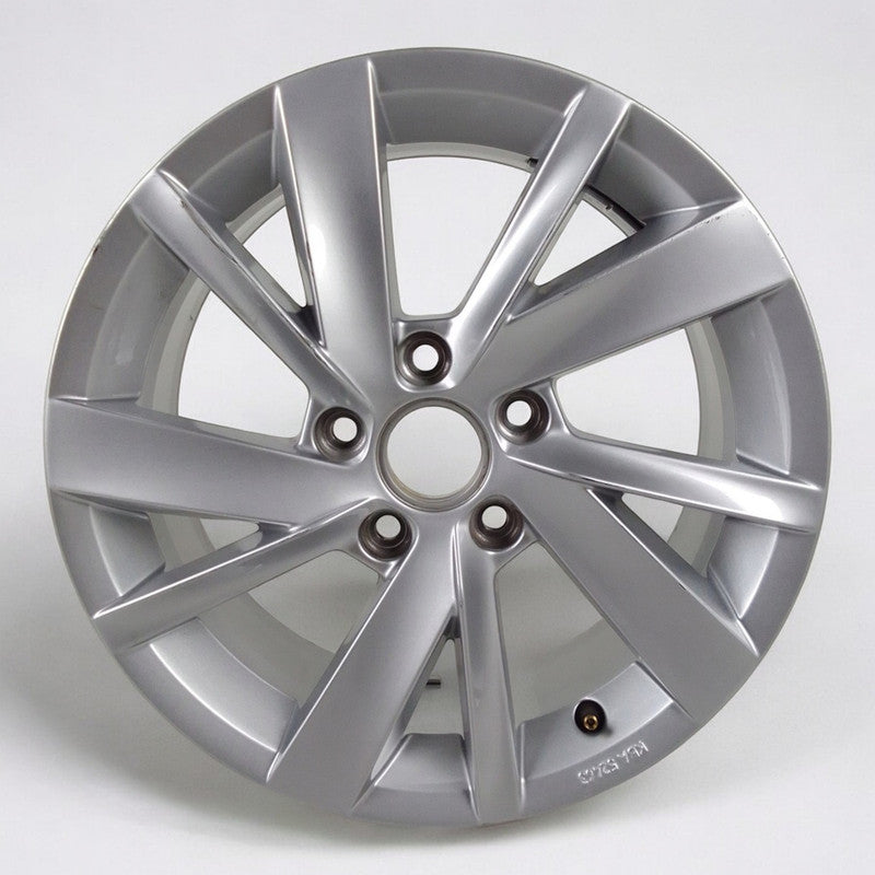 1x Alufelge 16 Zoll 6.5" 5x112 46ET Glanz 5H0071496 Vw Rim Wheel