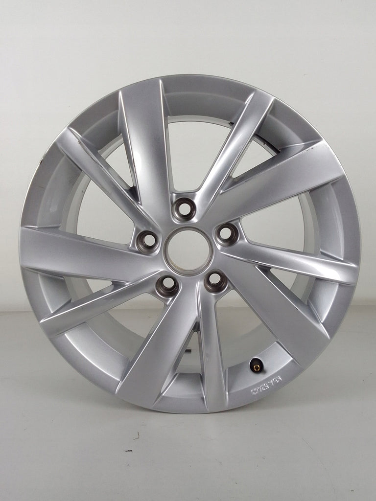 1x Alufelge 16 Zoll 6.5" 5x112 46ET Glanz 5H0071496 Vw Rim Wheel