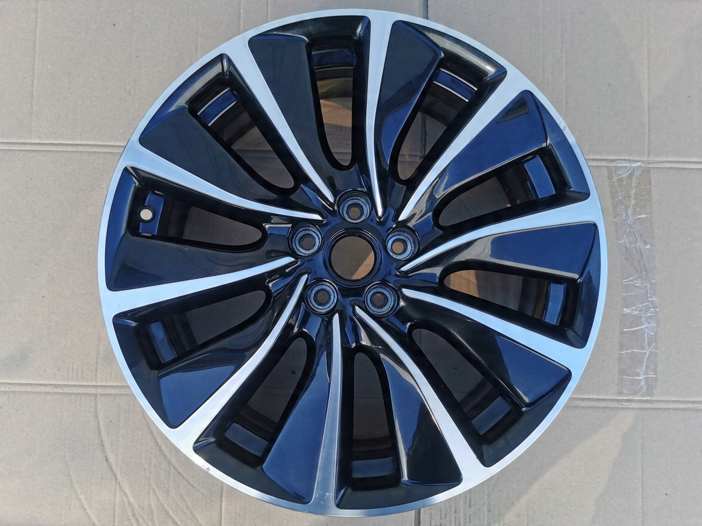 1x Alufelge 19 Zoll 7.0" 5x108 38ET Glanz Schwarz 174580 Opel Grandland X
