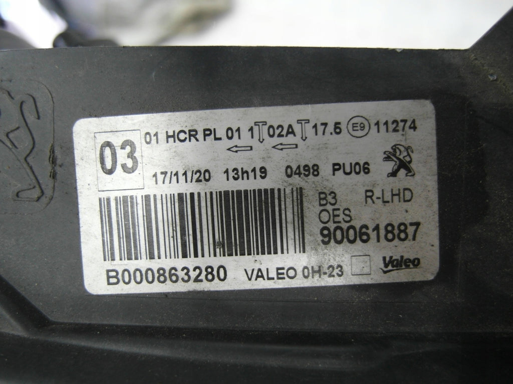 Frontscheinwerfer Peugeot 108 90061887 LED Rechts Scheinwerfer Headlight