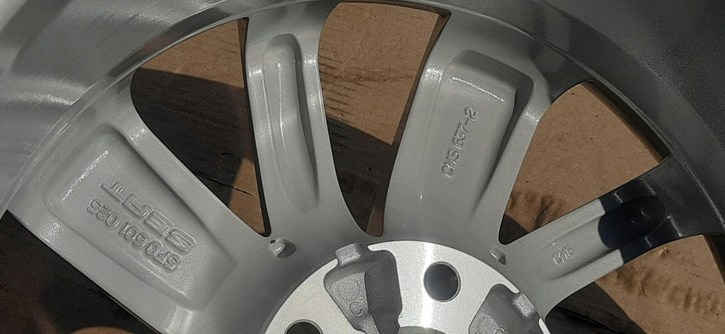 1x Alufelge 16 Zoll 6.5" 5x112 46ET Glanz Silber 5F0601025 Seat Leon Rim Wheel FEL7426054130fk