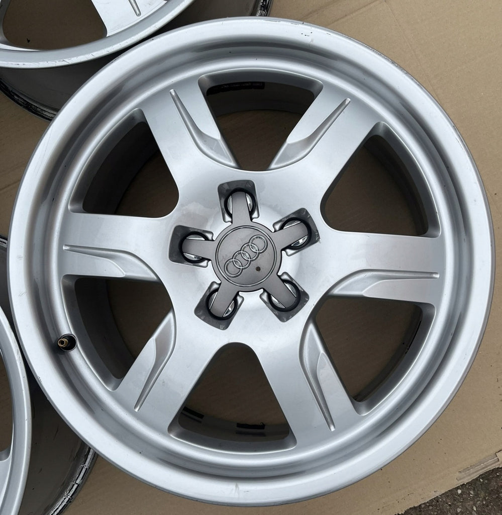 4x Alufelge 17 Zoll 7.5" 5x112 28ET Glanz Silber 8T0601025B Audi A4 B8 Rim Wheel FEL7394812736wr