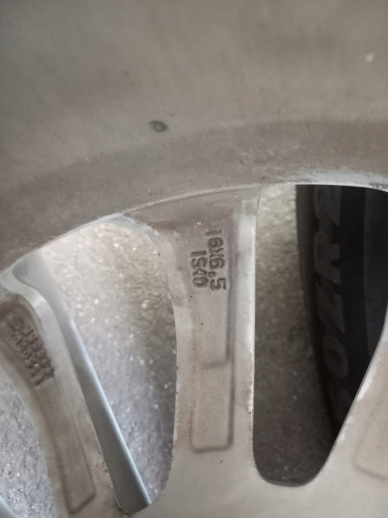 1x Alufelge 16 Zoll 6.5" 4x100 40ET Glanz Silber 13399305 Opel Corsa E Rim Wheel FEL4780720188hf