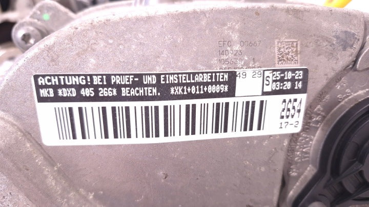 Motor Skoda I DXDB 1.5 TSI 30TKm 2023 Benzin Engine Unkomplett MOT6319250752qm