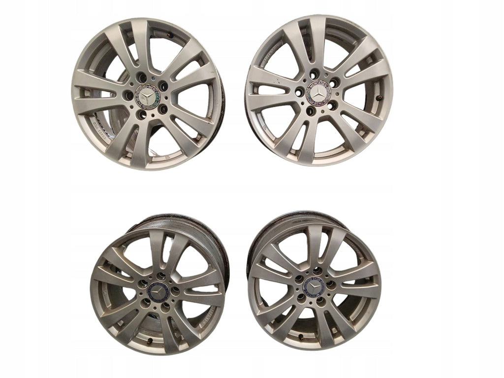 4x Alufelge 16 Zoll 7.0" 5x112 Silber LK112M8 Mercedes-Benz W204 W203 Rim Wheel FEL5893039433rn