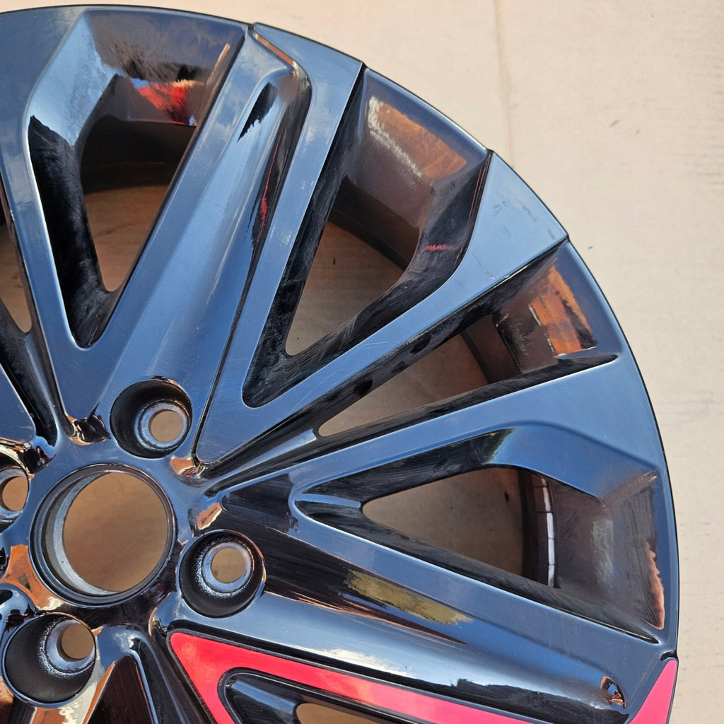 1x Alufelge 18 Zoll 5.0" 4x100 40ET Matt Schwarz CMS1229-2 Toyota Aygo Rim Wheel FEL6701272124fe