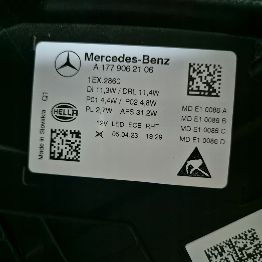 Frontscheinwerfer Mercedes-Benz W177 A1779062106 LED Rechts oder Links SCH1960225019pk
