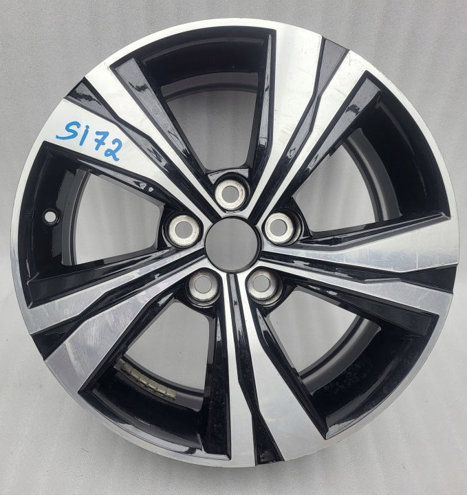 1x Alufelge 17 Zoll 6.5" 5x114.3 35ET Glanz Silber PW457-16001 Toyota Corolla FEL5235692415qs