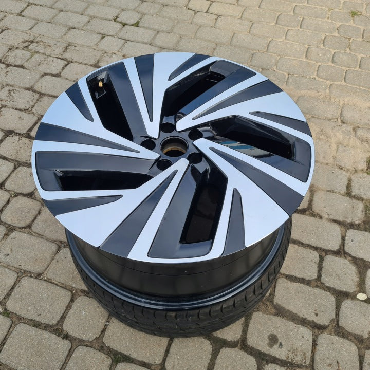 1x Alufelge 21 Zoll 9.0" 5x112 42ET Glanz Schwarz 11A601025K VW Id.4 Rim Wheel FEL7875143254nh