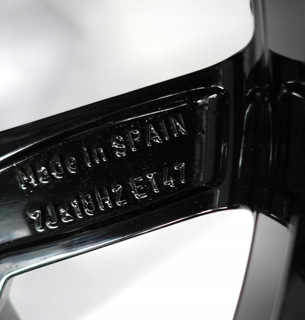 1x Alufelge 18 Zoll 7.0" 5x112 47ET Glanz Schwarz 6F9601025B Mg Arona Rim Wheel