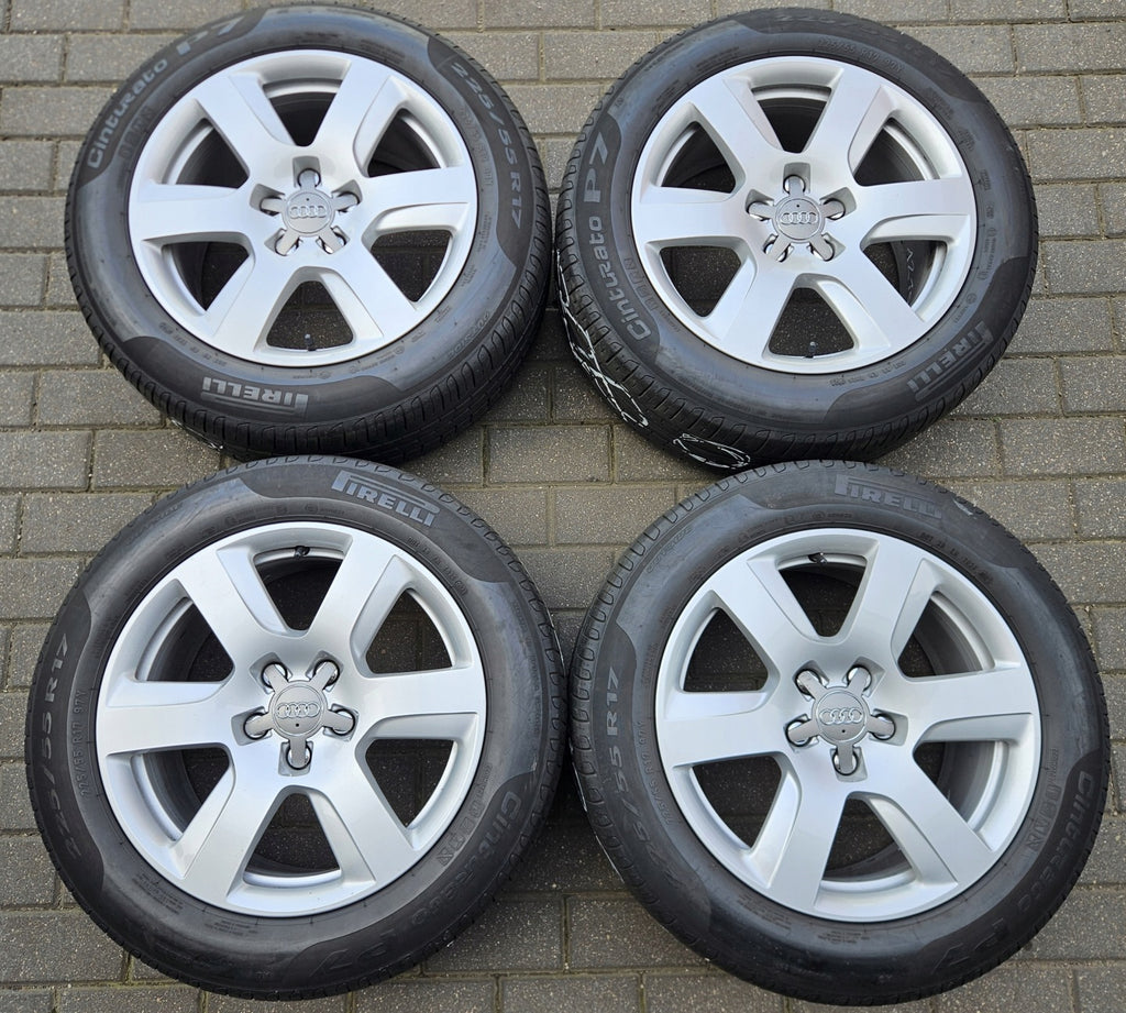 4x Alufelge 17 Zoll 8.0" 5x112 39ET Glanz Silber 4G0601025BK Audi Rim Wheel FEL3422895920ly