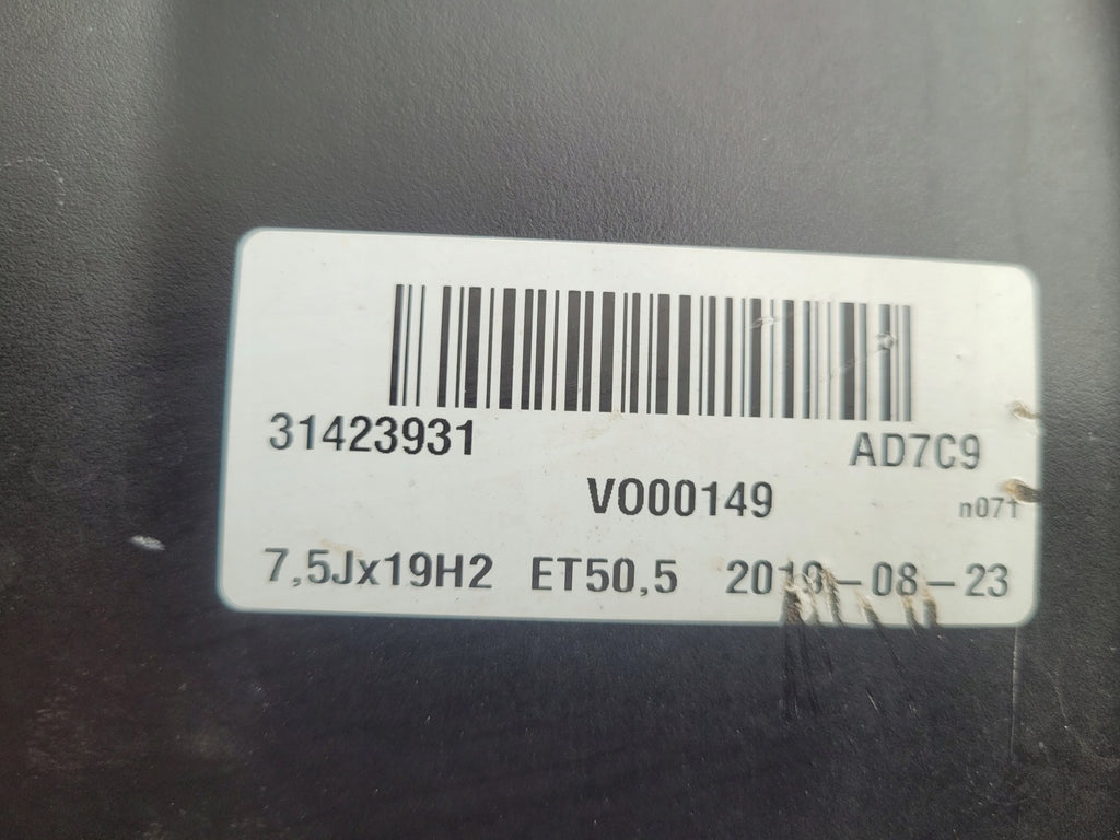 1x Alufelge 19 Zoll 7.5" 5x112 31423931 Volvo Xc60 Rim Wheel