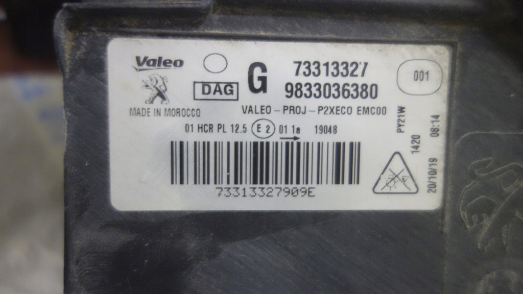 Frontscheinwerfer Peugeot 2008 208 II 73313327 9833036380 Full LED Links