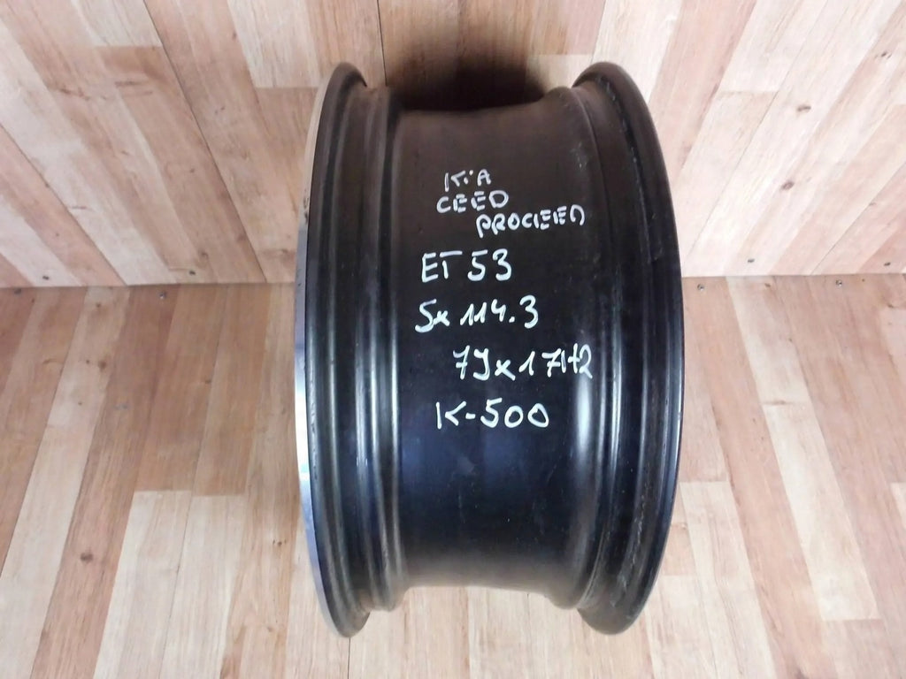 1x Alufelge 17 Zoll 7.0" 5x114.3 53ET Glanz Graphit 52910-J7400 Kia Ceed Mg