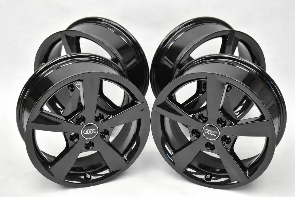 1x Alufelge 16 Zoll 6.0" 5x112 48ET Glanz Schwarz 8V0071496 Audi A3 Rim Wheel