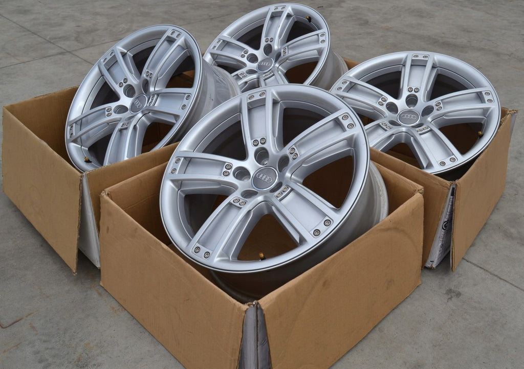 4x Alufelge 19 Zoll 8.0" 5x112 39ET Glanz Silber 8R0071499A Audi C7 Rim Wheel FEL2080067328tz