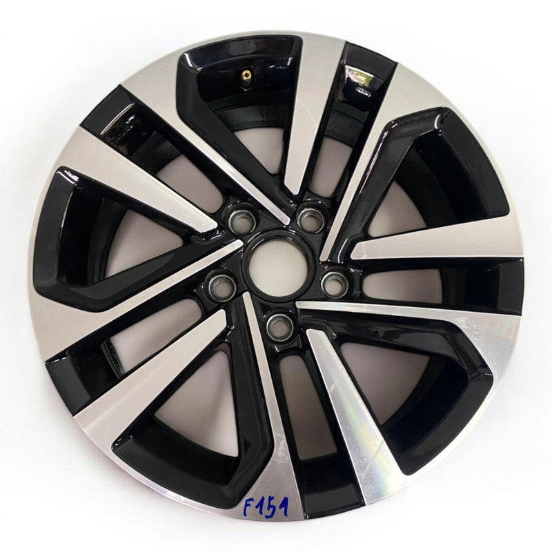 1x Alufelge 16 Zoll 6.5" 5x112 46ET Glanz Schwarz 5G0601025EA VW Golf Vii