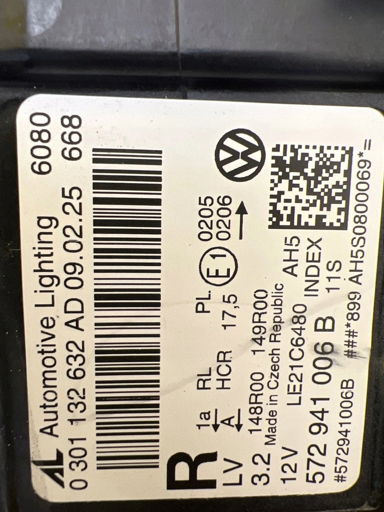 Frontscheinwerfer VW Tiguan 571941006B LED Rechts Scheinwerfer Headlight SCH2052676199xb