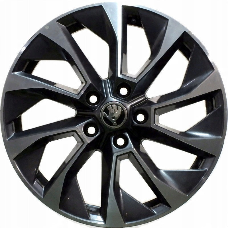 1x Alufelge 17 Zoll 7.0" 5x112 45ET Glanz Graphit 57A601025AB Mg Karoq Rim Wheel