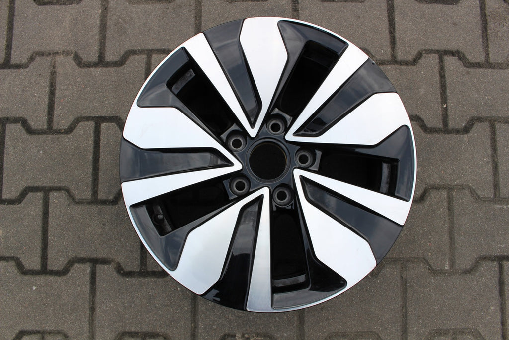 1x Alufelge 16 Zoll 7.0" 5x112 48ET Glanz Schwarz 5H0601025AG VW I Rim Wheel FEL7189009292ql