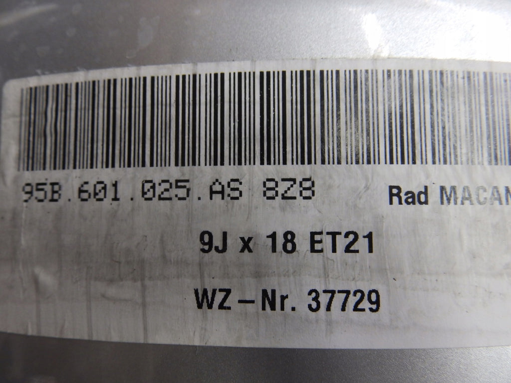 1x Alufelge 18 Zoll 9.0" 5x112 21ET 95B601025 Porsche Macan Rim Wheel FEL7360921912zg
