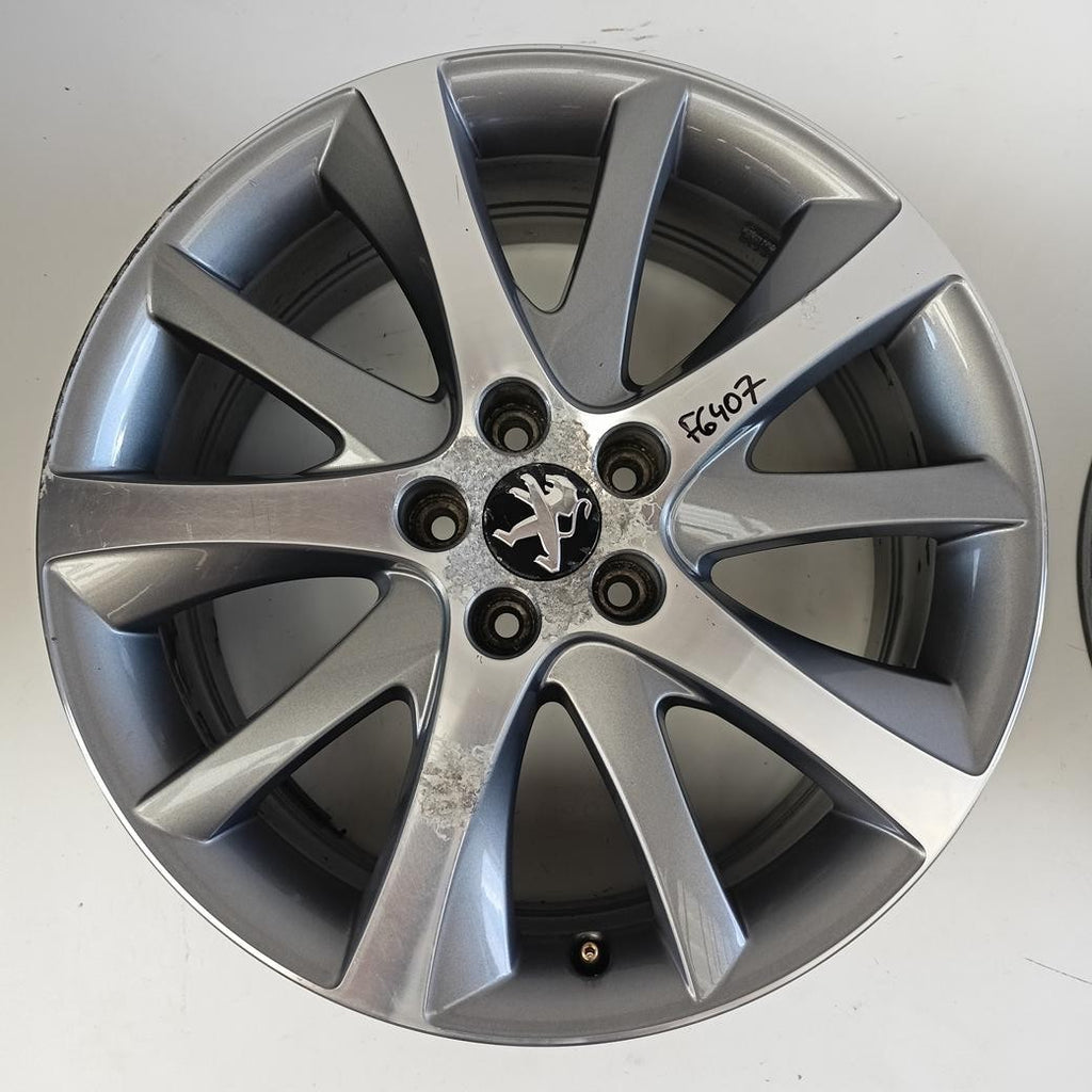 1x Alufelge 18 Zoll 7.5" 5x108 49ET Glanz Grau 9671402380 Peugeot 508 Rim Wheel FEL7887370692nl