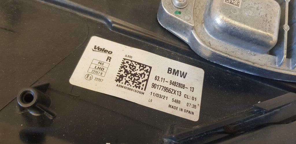 Frontscheinwerfer BMW 1 F40 9482808-13 LED Rechts Scheinwerfer Headlight