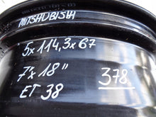 Load image into Gallery viewer, 1x Alufelge 18 Zoll 7.0" 5x114.3 38ET KBA52214 Mitsubishi Rim Wheel FEL6810607971cm