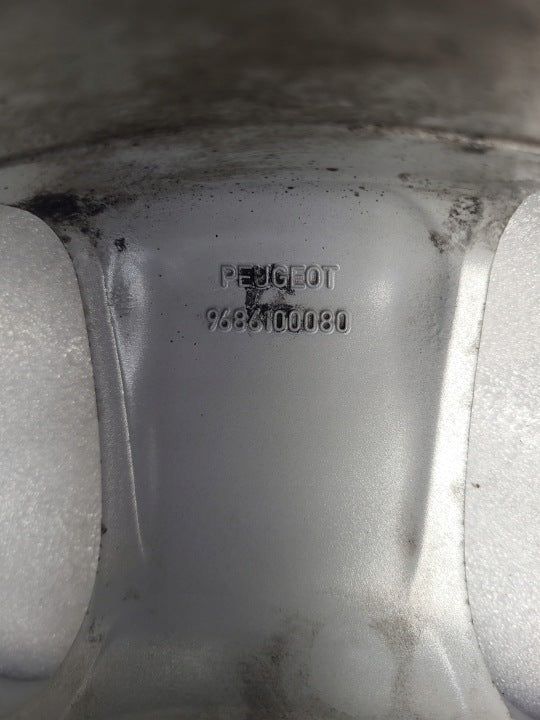 1x Alufelge 16 Zoll 6.0" 4x108 27ET Glanz Silber 9686100080 Peugeot Rim Wheel FEL8759491439hb
