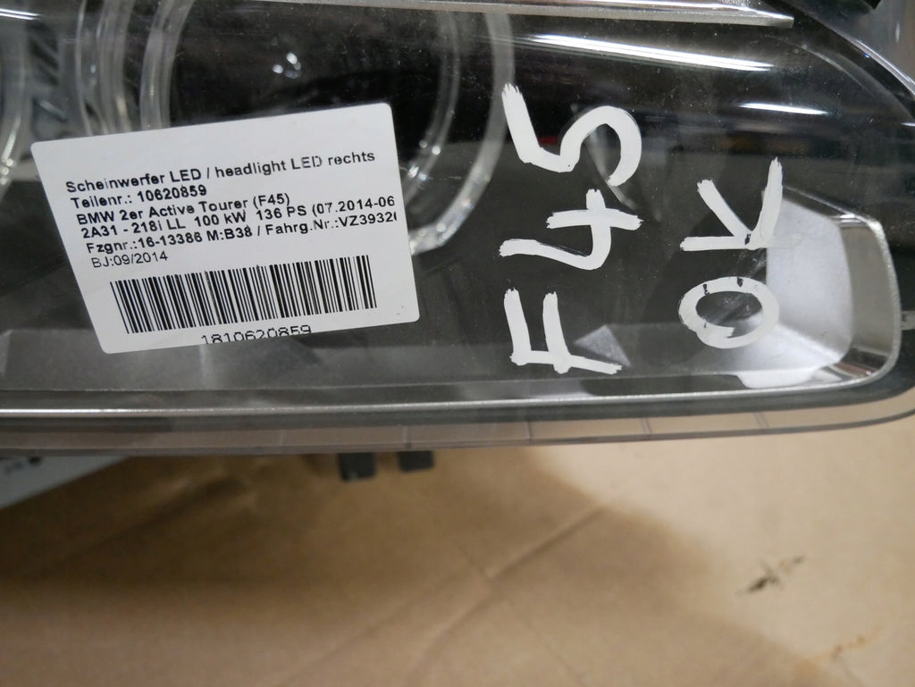 Frontscheinwerfer BMW Tourer F45 F46 7422580 LED Rechts Scheinwerfer Headlight SCH8816815525ce