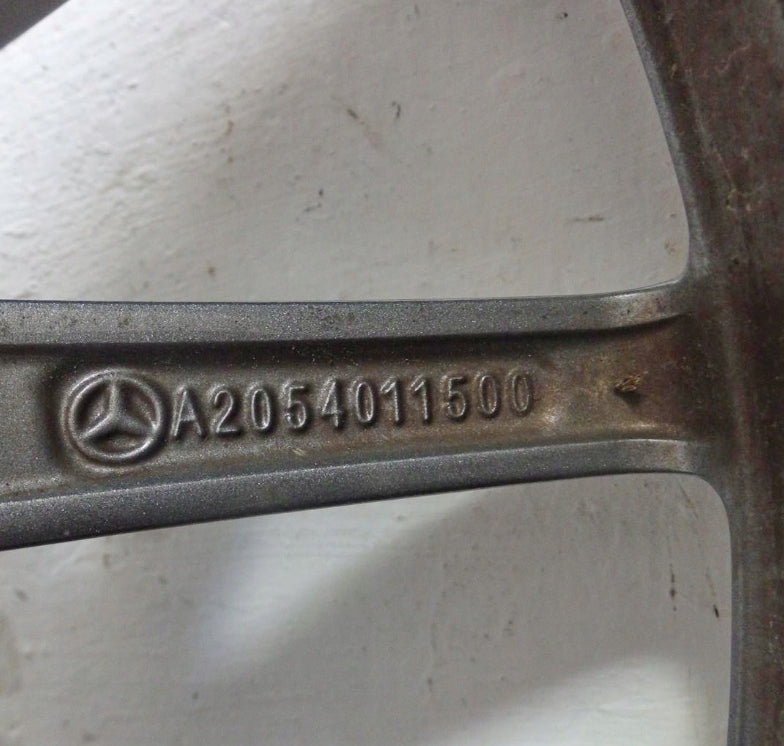 1x Alufelge 18 Zoll 8.5" 5x112 38ET Glanz Grau A2054011500 Mercedes-Benz W205 FEL8019956931ko